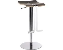 Mayer Sitzmöbel MAYER Barkruk Wave 86x39x39 Cm Chroom/bruin