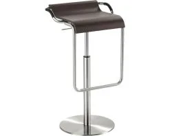 Mayer Sitzmöbel MAYER Barkruk Opus 96x42x47 Cm RVS/bruin