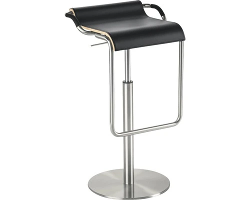 Mayer Sitzmöbel MAYER Barkruk Opus 96x42x47 Cm RVS/zwart 1 Mayer Sitzmöbel MAYER Barkruk Opus 96x42x47 Cm RVS/zwart