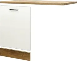 Flex-Well FLEX WELL Vaatwasserpaneel Inclusief Plint En Werkblad Vintea Magnoliawit 110x60x85 Cm