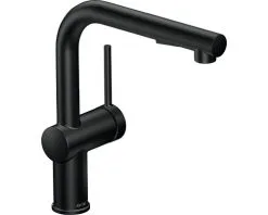 AVITAL Keukenkraan Hudson Met Uittrekbare Handdouche Mat Zwart