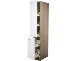 Flex-Well FLEX WELL Apothekerskast Samoa Murano Wit 30x57x200 Cm