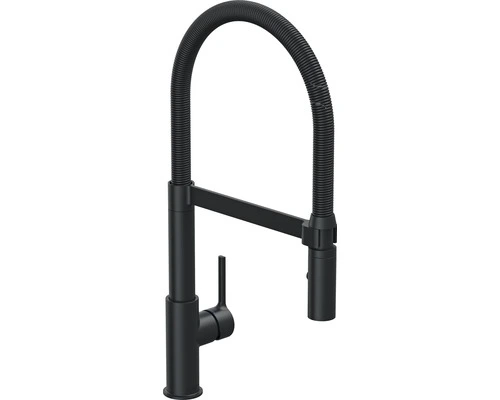 AVITAL Keukenkraan Morava Met Flexibele Uitloop Mat Zwart 1 AVITAL Keukenkraan Morava Met Flexibele Uitloop Mat Zwart