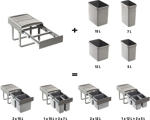 Centa Afvalemmer Inbouw Met Softclose 2 Centa Afvalemmer Inbouw Met Softclose - Afbeelding 2