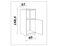 Flex-Well FLEX WELL Ombouwkast Lucca Wit 60x60x169 Cm -Spoelbakken Verkoop DV 8 10507558 01 4c DE 20211109051754