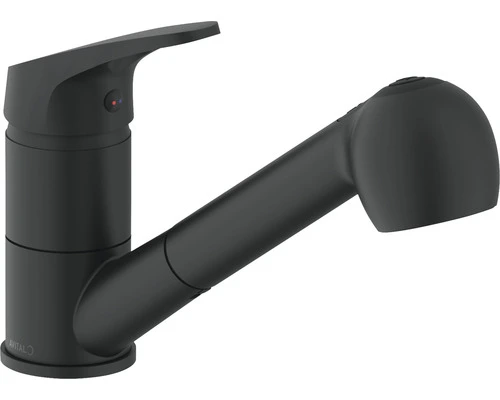 AVITAL Keukenkraan Esteril Met Uittrekbare Handdouche Zwart 1 AVITAL Keukenkraan Esteril Met Uittrekbare Handdouche Zwart