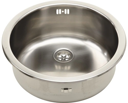 Opbouwspoelbak RVS Ø42 Cm Met Stop 3 Opbouwspoelbak RVS Ø42 Cm Met Stop - Afbeelding 3