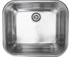 Inbouwspoelbak RVS Rechthoek 44,5x39,3 Cm Met Stop