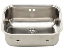 Inbouwspoelbak RVS Rechthoek 44,5x39,3 Cm Met Korfplug -Spoelbakken Verkoop DV 8 4198013 04 4c NL 20160420194351