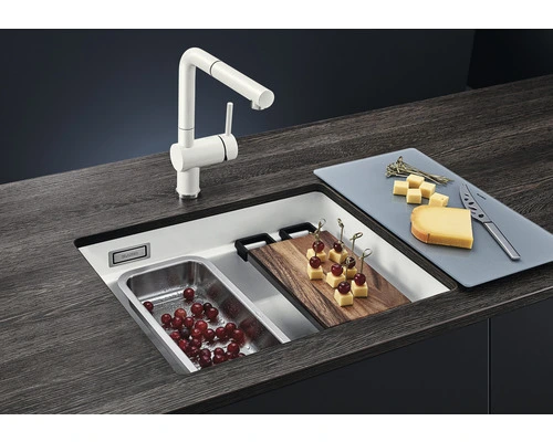 BLANCO Spoelbak Etagon 500-U Basalt 53x46 Cm 3 BLANCO Spoelbak Etagon 500-U Basalt 53x46 Cm - Afbeelding 3
