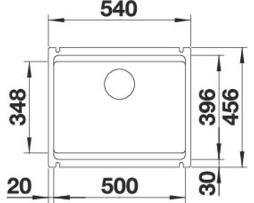 BLANCO Spoelbak Etagon 500-U Basalt 53x46 Cm 6 BLANCO Spoelbak Etagon 500-U Basalt 53x46 Cm - Afbeelding 6