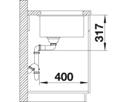 BLANCO Spoelbak Etagon 700-U Alumetallic 73x46 Cm 5 BLANCO Spoelbak Etagon 700-U Alumetallic 73x46 Cm - Afbeelding 5
