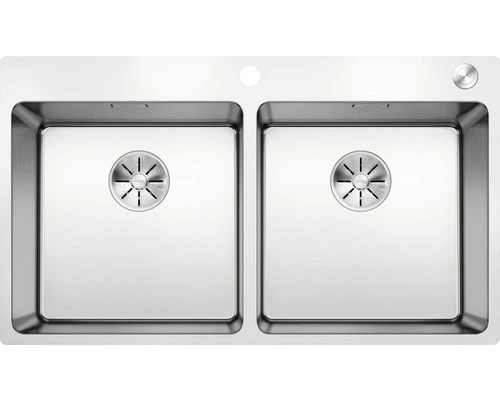 BLANCO Spoelbak Andano RVS Zijdeglans 86,5x50 Cm 1 BLANCO Spoelbak Andano RVS Zijdeglans 86,5x50 Cm