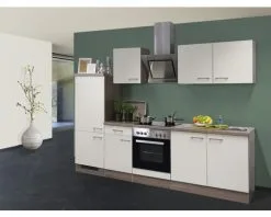 Flex-Well FLEX WELL Keukenblok Met Apparatuur Eico Magnoliawit Mat 270x60 Cm