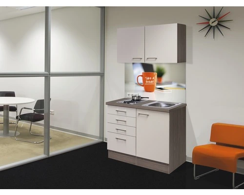 Flex-Well FLEX WELL Minikeuken Met Apparatuur Eico Magnoliawit Mat 100x60 Cm 1 Flex-Well FLEX WELL Minikeuken Met Apparatuur Eico Magnoliawit Mat 100x60 Cm