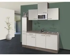 Flex-Well FLEX WELL Minikeuken Met Apparatuur Eico Magnoliawit Mat 180x60 Cm