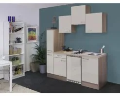 Flex-Well FLEX WELL Minikeuken Met Apparatuur Nepal Kashmir Glanzend 180x60 Cm