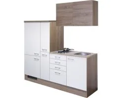 Flex-Well FLEX WELL Minikeuken Met Apparatuur Samoa Wit En Sonoma Eiken Mat 190x60 Cm -Spoelbakken Verkoop DV 8 5769782 03 4c DE 20170623093409