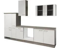 Flex-Well FLEX WELL Keukenblok Zonder Apparatuur Eico Magnoliawit Mat 300x60 Cm