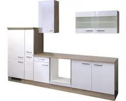 Flex-Well FLEX WELL Keukenblok Zonder Apparatuur Valero Wit Hoogglans 300x60 Cm