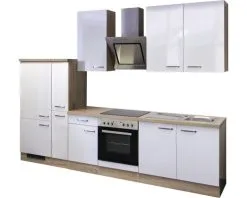 Flex-Well FLEX WELL Keukenblok Met Apparatuur Valero Wit Hoogglans 300x60 Cm -Spoelbakken Verkoop DV 8 5769879 04 4c DE 20170623101450