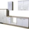 Flex-Well FLEX WELL Keukenblok Zonder Apparatuur Valero Wit Hoogglans 300x60 Cm