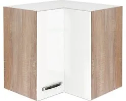 Flex-Well FLEX WELL Hoekhangkast Valero Wit 60x32x55 Cm