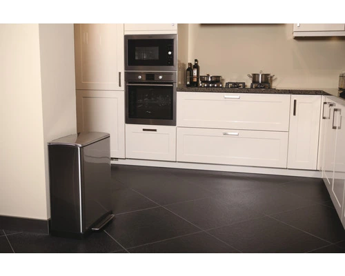 EKO Pedaalemmer E-Cube Recycling Mat RVS 28+18 L 3 EKO Pedaalemmer E-Cube Recycling Mat RVS 28+18 L - Afbeelding 3