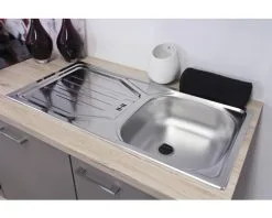 Flex-Well FLEX WELL Keukenblok Met Apparatuur Riva Kwartsiet Cubaniet En San Remo Eiken Licht Mat 300x60 Cm -Spoelbakken Verkoop DV 8 6108649 06 4c DE 20161024163524