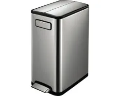 EKO ECO Pedaalemmer Ecofly Recycling Mat RVS 2x20 L