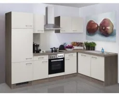 Flex-Well FLEX WELL Hoekkeuken Met Apparatuur Eico Magnoliawit Mat 280x170 Cm