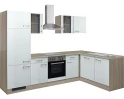 Flex-Well FLEX WELL Hoekkeuken Met Apparatuur Abaco Parelmoer Glanzend 280x170 Cm -Spoelbakken Verkoop DV 8 6128967 01 4c DE 20170623112329