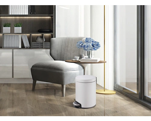 EKO Pedaalemmer Serene Wit 5 L 2 EKO Pedaalemmer Serene Wit 5 L - Afbeelding 2