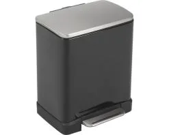 EKO Pedaalemmer E-Cube Zwart 20 L