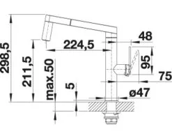 BLANCO Keukenkraan Panera-S RVS -Spoelbakken Verkoop DV 8 6280802 07 4c DE 20210817150001