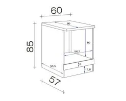 Flex-Well FLEX WELL Ombouwkast Lucca Wit 60x60x85 Cm -Spoelbakken Verkoop DV 8 6610737 02 4c DE 20211221114652 1