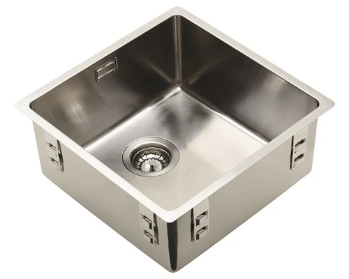 Opbouwspoelbak Carre RVS 44x44 Cm Met Korfplug 3 Opbouwspoelbak Carre RVS 44x44 Cm Met Korfplug - Afbeelding 3