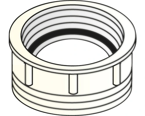Verloopring Kunststof 1 1/2" BU 1 1/4" BI 1 Verloopring Kunststof 1 1/2" BU 1 1/4" BI